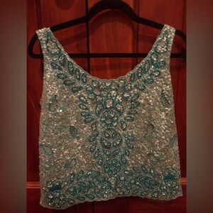 Vintage sequined lined top